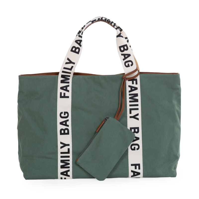 Family Bag Sac A Langer - Signature - Canvas - Vert